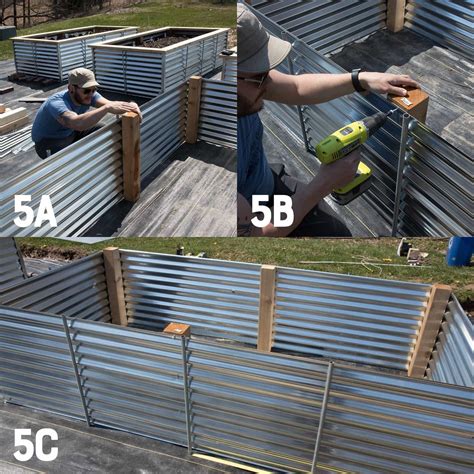 sheet metal raised beds|galvanized steel raised garden bed.